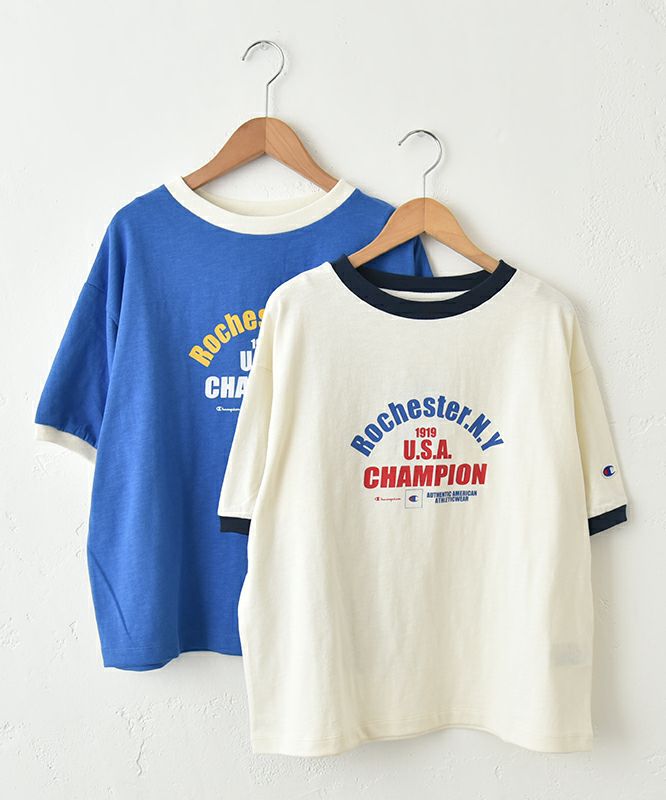 Champion｜プリントロゴリンガーTシャツ [[CW-B316]][C]
