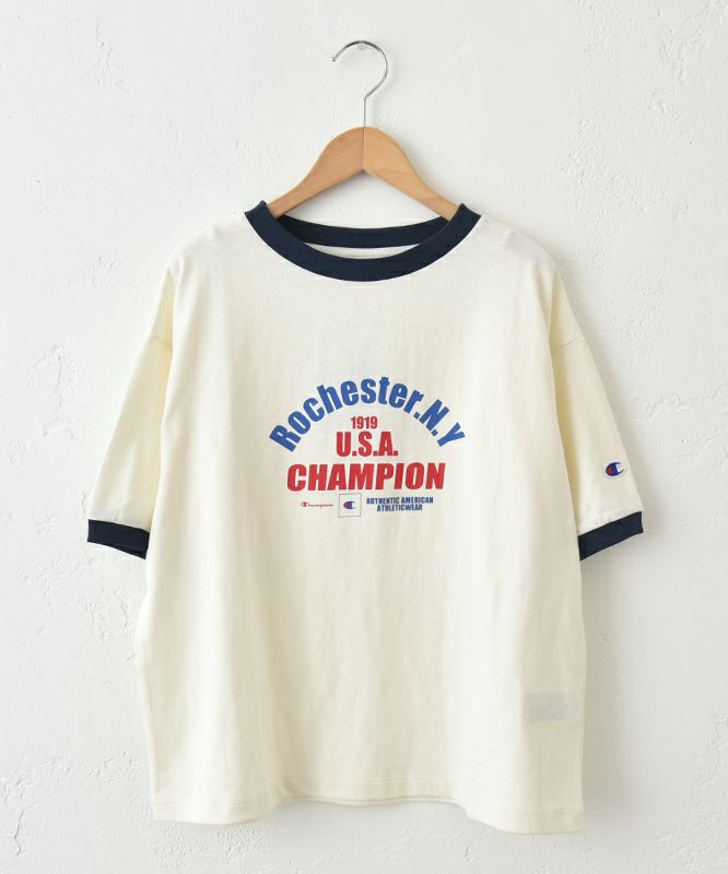 Champion｜プリントロゴリンガーTシャツ [[CW-B316]][C]