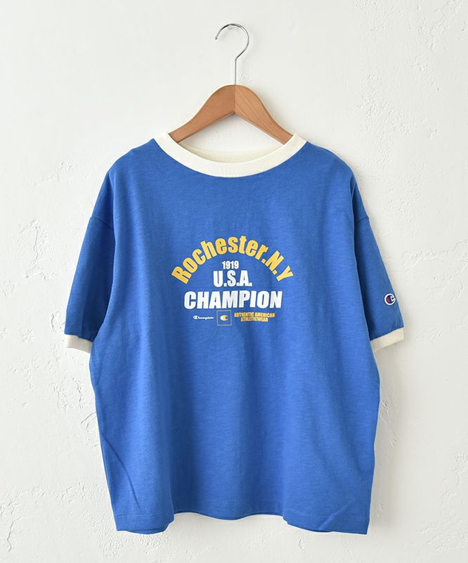 Champion｜プリントロゴリンガーTシャツ [[CW-B316]][C]