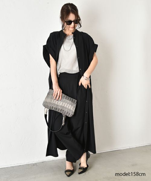 HUMS｜ワイドスリーブシャツワンピース [[WHU001]][C]