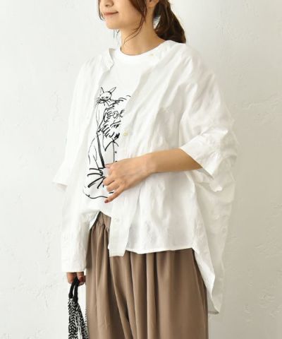 発泡プリントTシャツ（ユニセックス着用）（Tシャツ/カットソー