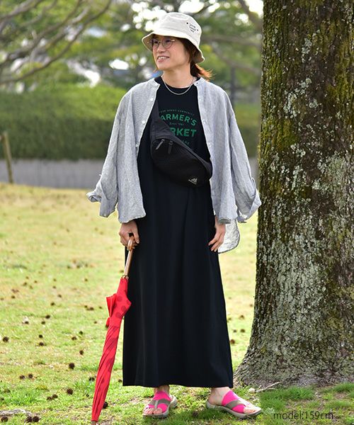 her.｜フロッキープリントノースリーブワンピース [[3252C-906]][C]