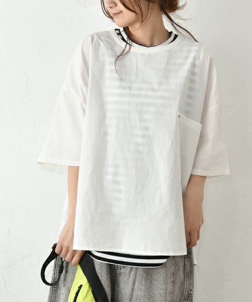 IN THE MARKET｜後ろワッペン付ポケットプルオーバー [[C-2381]][C]