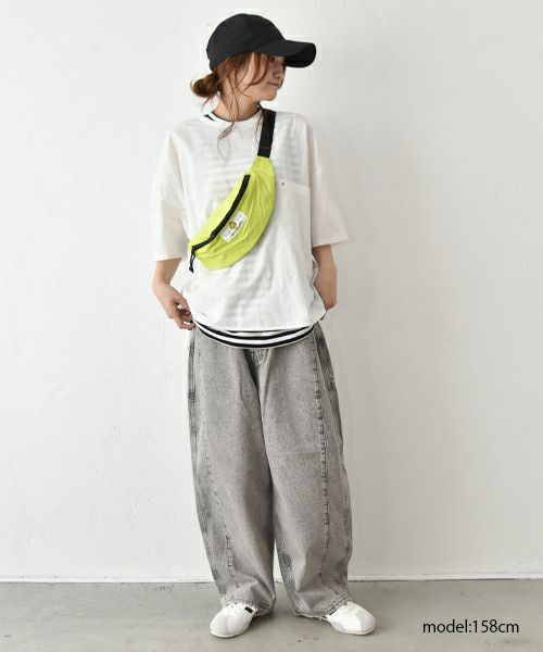 RNAN☆URCH☆ケミカル加工のワイドストレートパンツ RNAN☆URCH☆ケミカル加工のワイドストレートパンツ パンツ