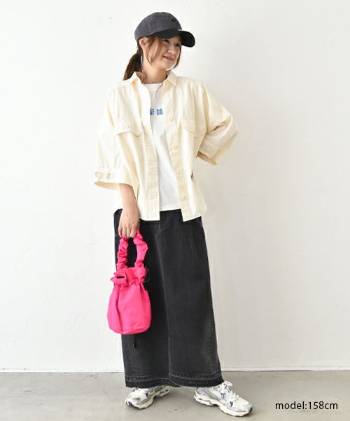 IN THE MARKET｜カット素材Aラインスカート [[C-2388]][C]