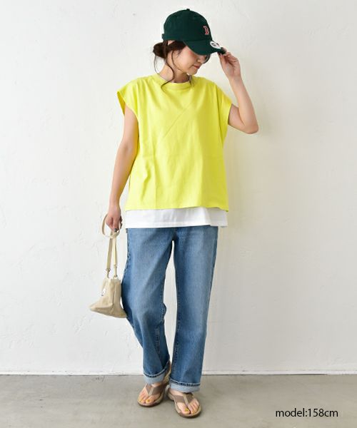 Our.｜ノースリーブロゴカットソー [[131314-1H]][C]