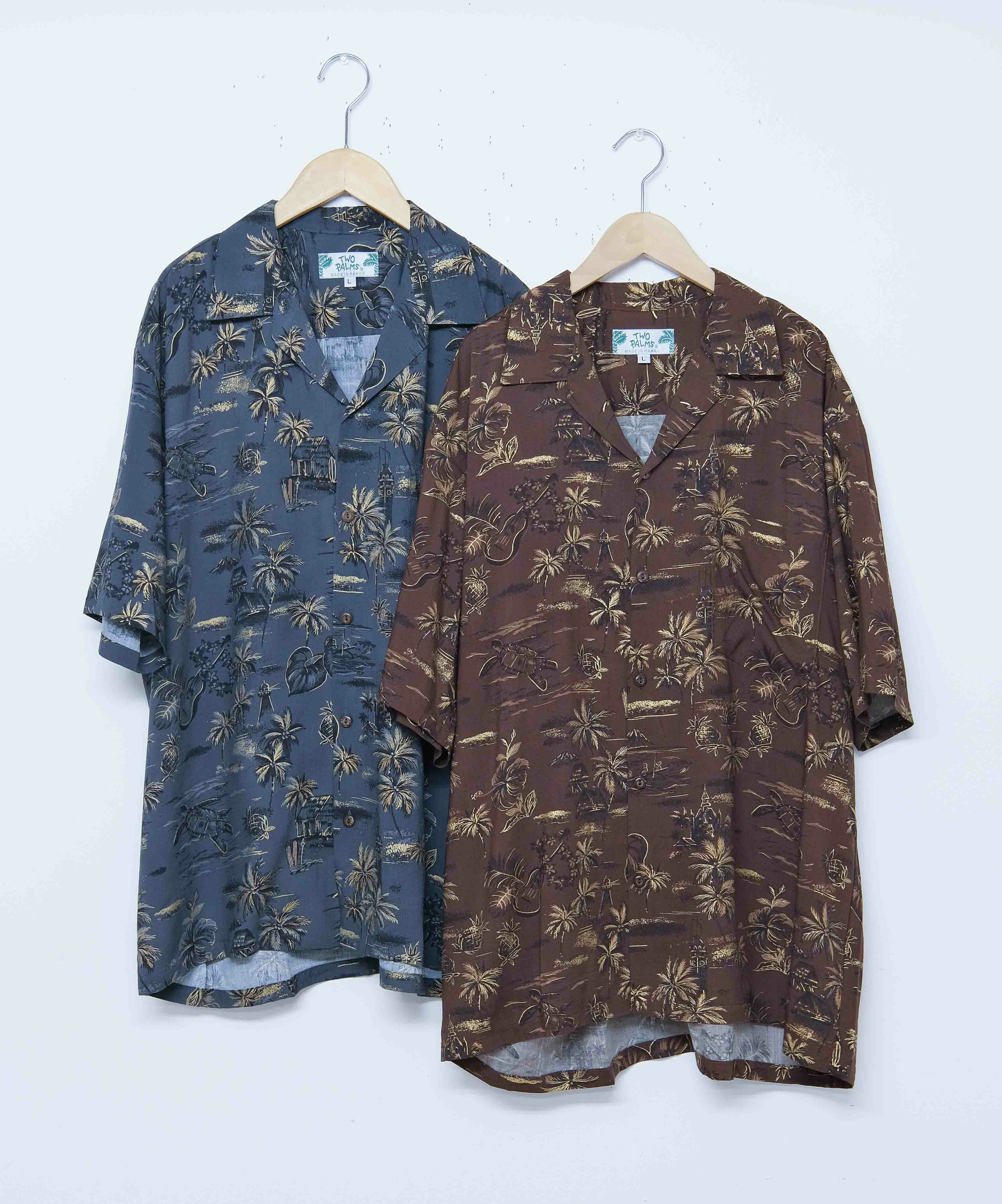 TWOPALMS｜ハワイアンシャツ S/S(GOLDEN VINTAGE) [[501R-2-5S]][D]