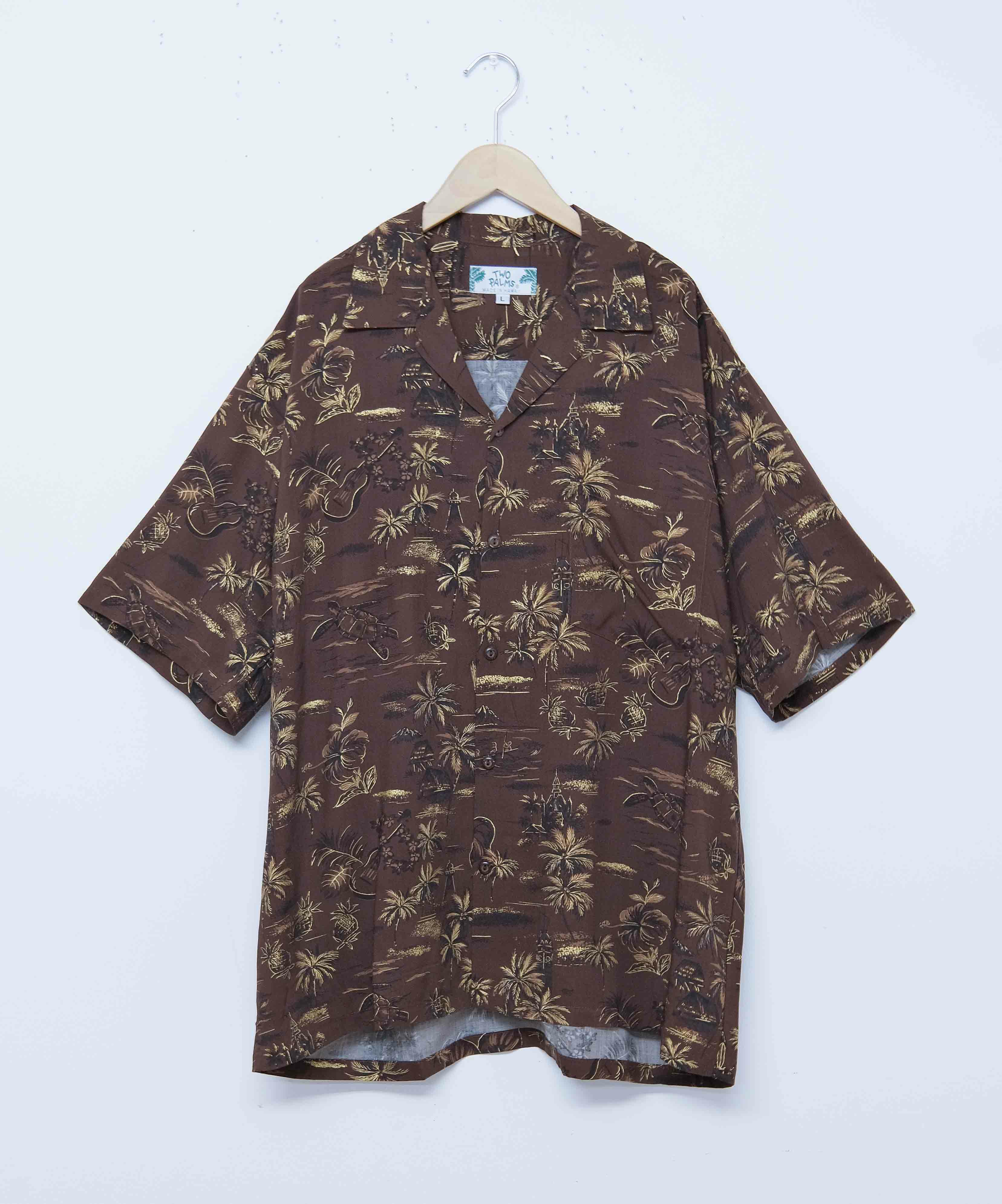 TWOPALMS｜ハワイアンシャツ S/S(GOLDEN VINTAGE) [[501R-2-5S]][D]