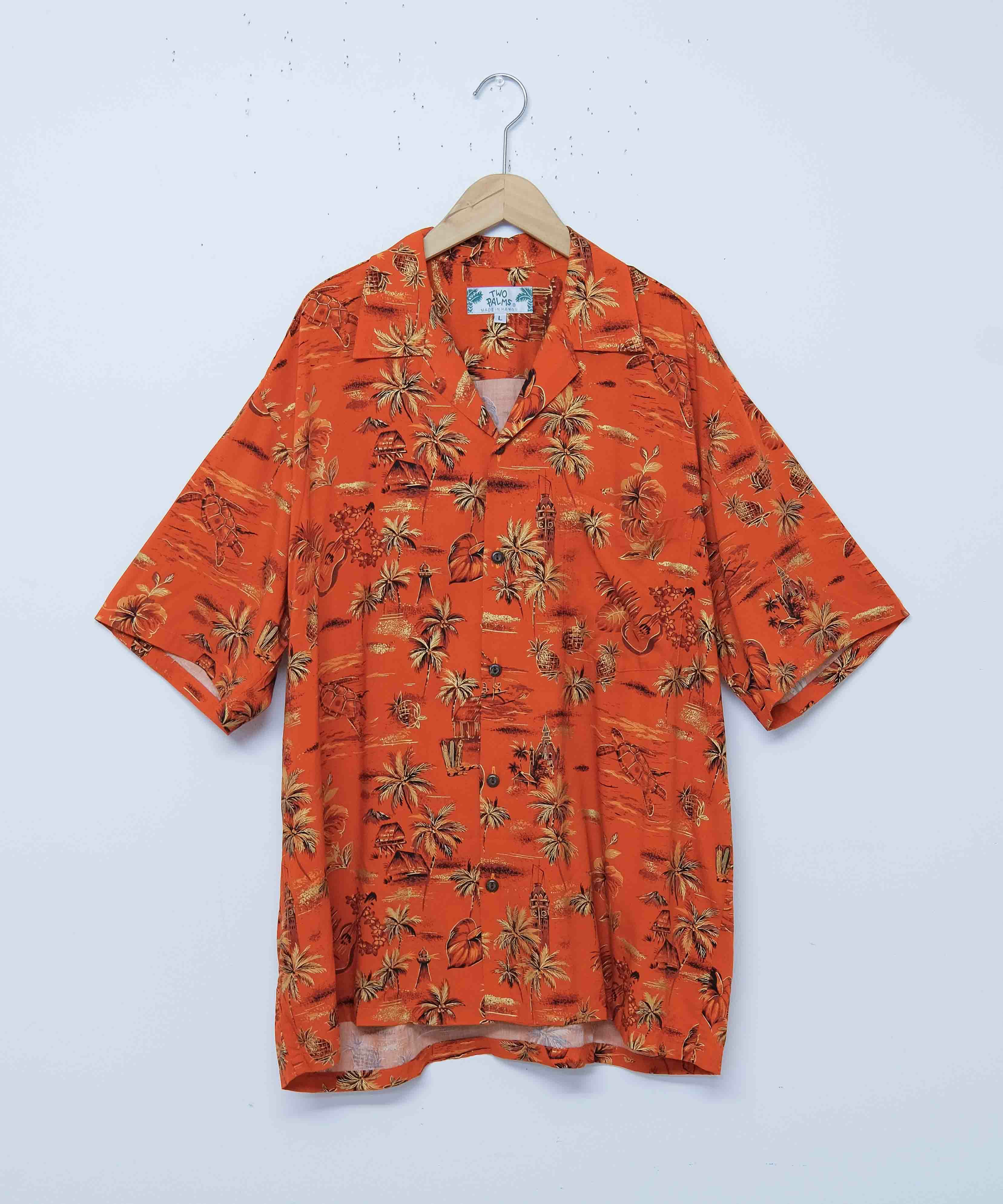 TWOPALMS｜ハワイアンシャツ S/S(GOLDEN VINTAGE) [[501R-2-5S]][D]