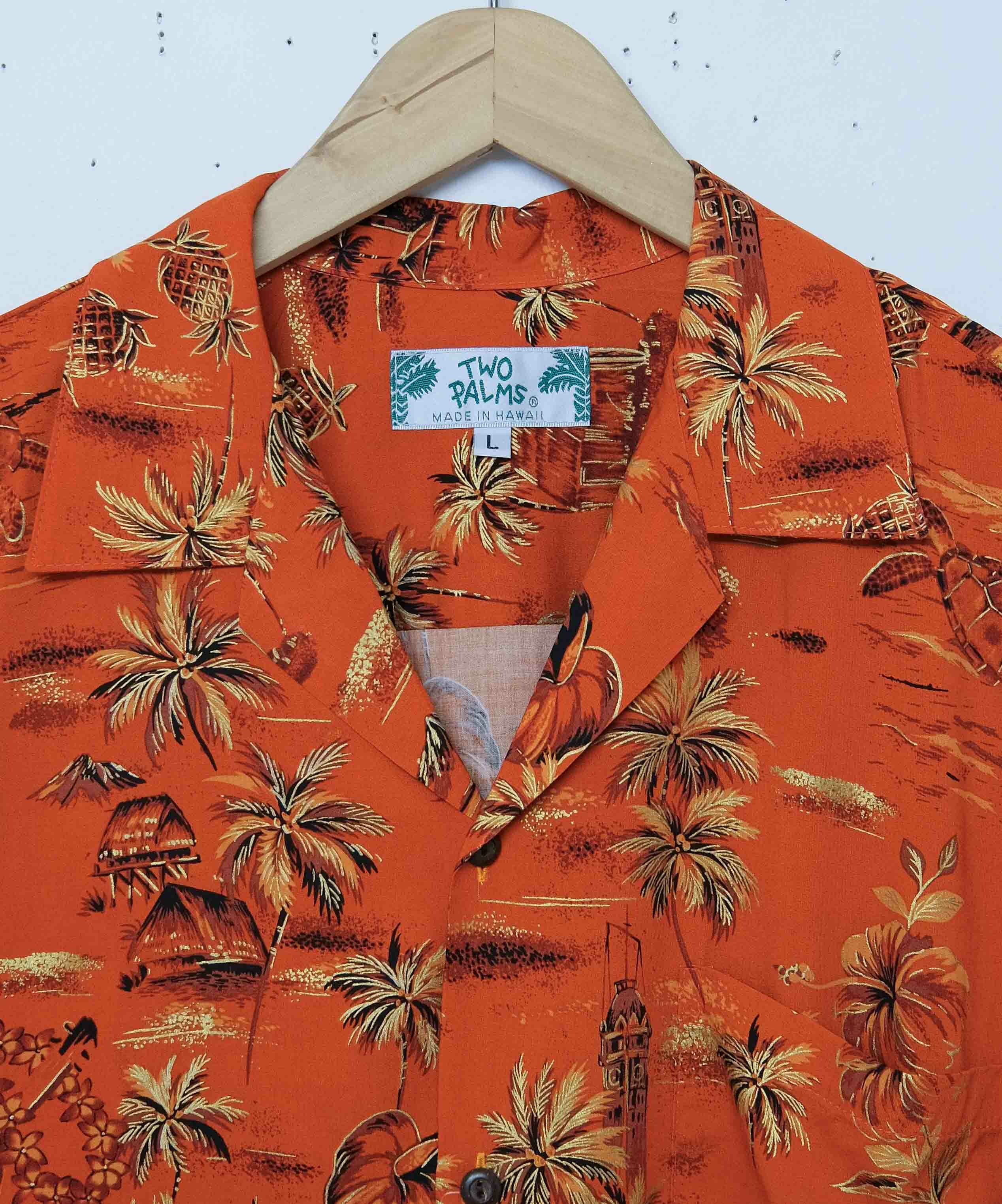 TWOPALMS｜ハワイアンシャツ S/S(GOLDEN VINTAGE) [[501R-2-5S]][D]