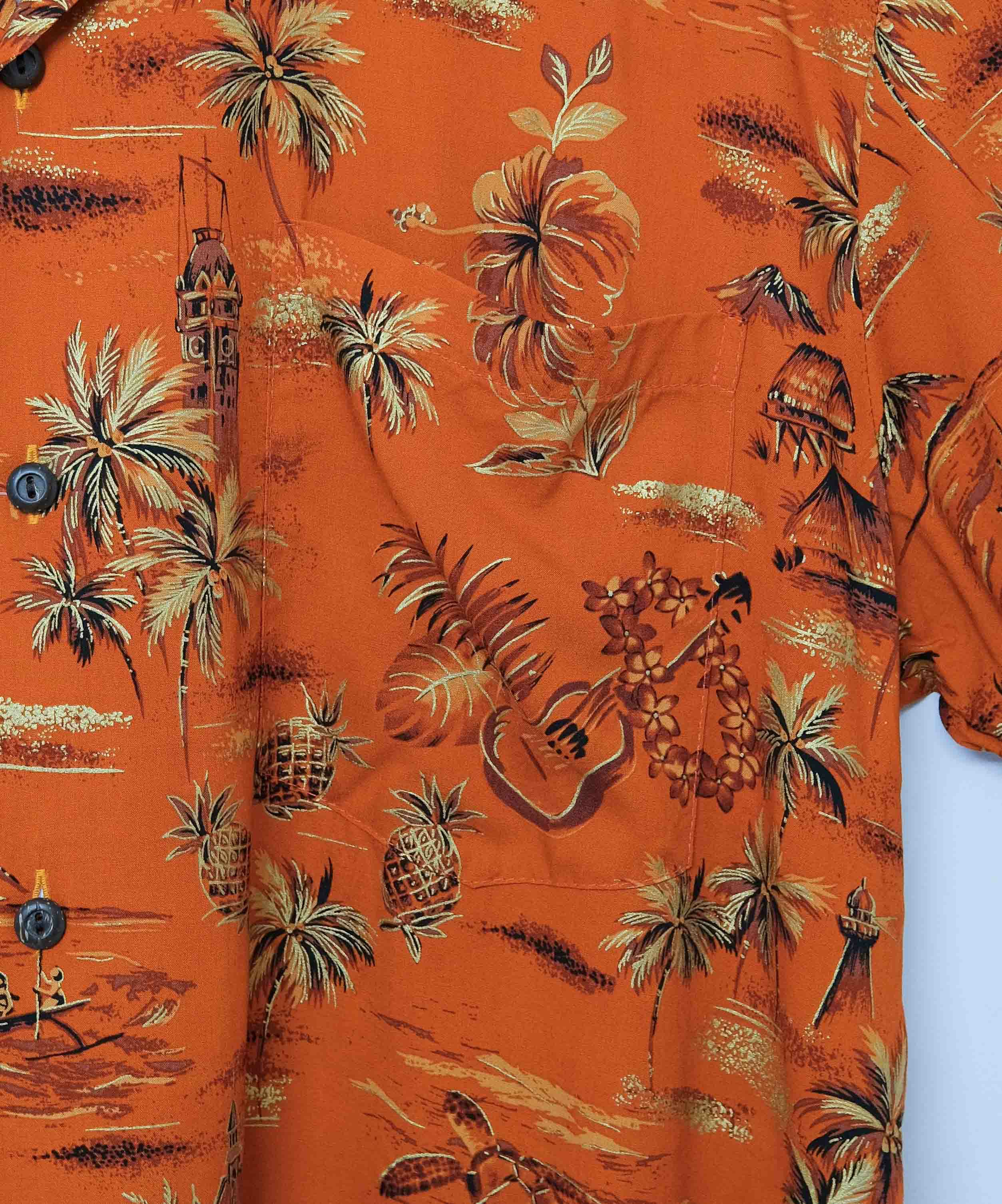 TWOPALMS｜ハワイアンシャツ S/S(GOLDEN VINTAGE) [[501R-2-5S]][D]