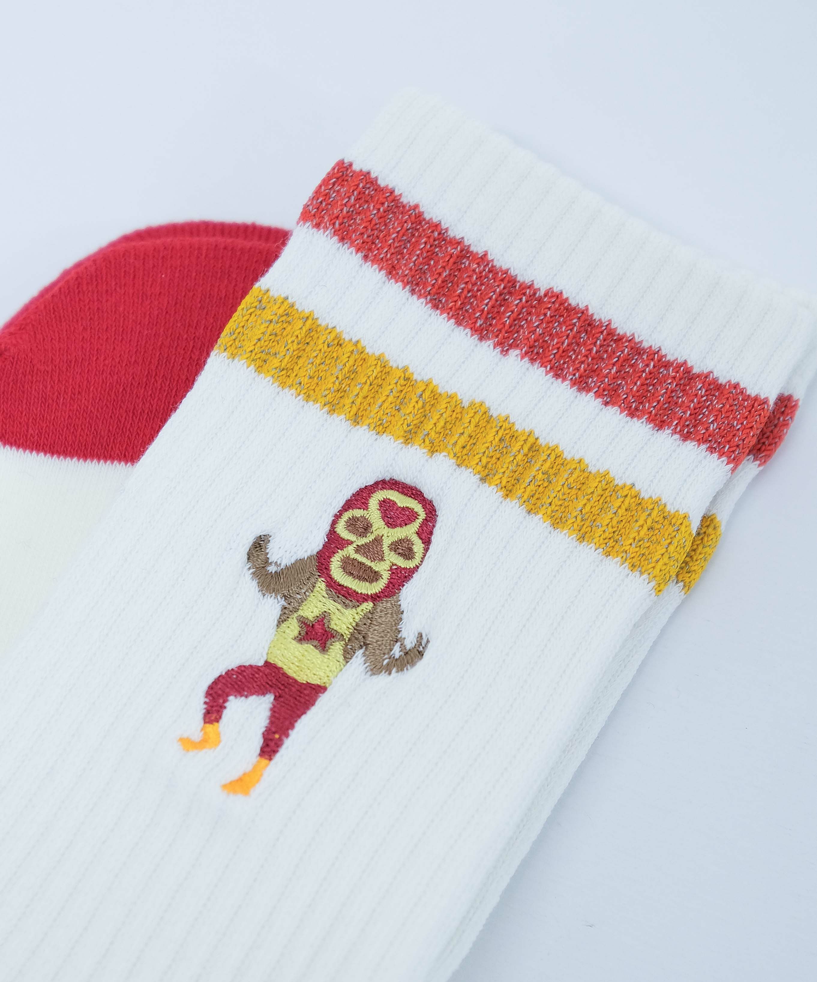 ジムマスター｜覆面レスラーリフレクションライン刺繍ソックス [[G566787]][D]