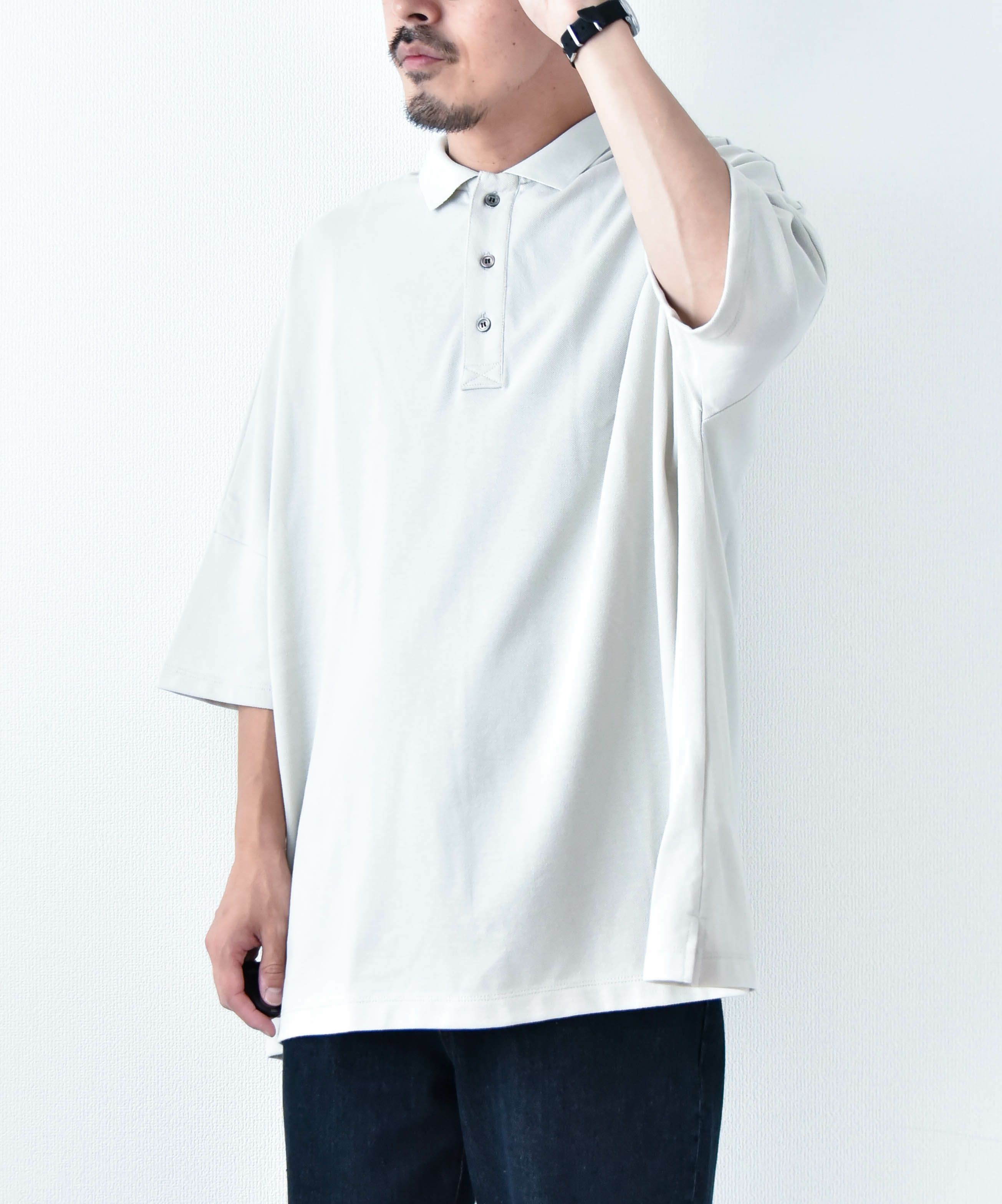 day standard｜ワイドポロシャツ(UNISEX) [[d-c-004]][D]