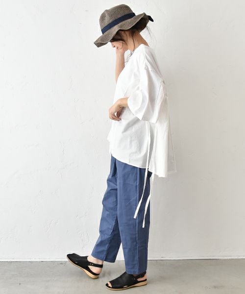 hagumu｜ストレッチツイルテーパードパンツ [[63062181]][C]