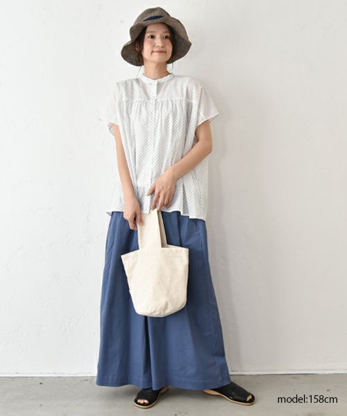 hagumu｜ストレッチツイルワイドタックパンツ [[83062181]][C]