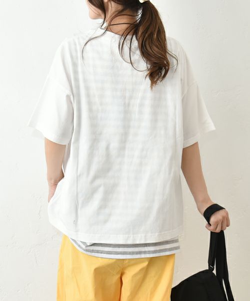 Gives a sense of fullment｜F-OJ ボーリングプリント Tee [[852328]][C]