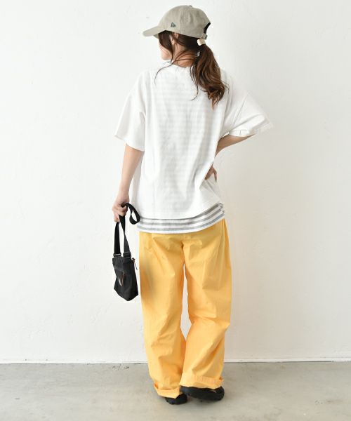 Gives a sense of fullment｜F-OJ ボーリングプリント Tee [[852328]][C]