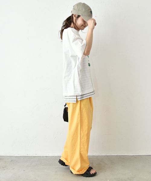 Gives a sense of fullment｜F-OJ ボーリングプリント Tee [[852328]][C]