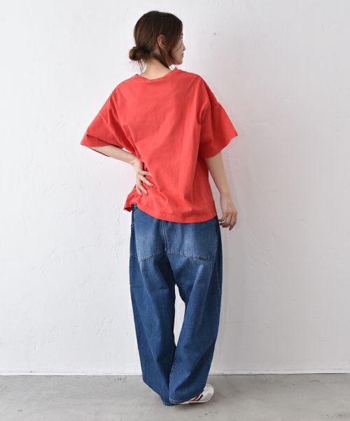 Gives a sense of fullment｜F-OJ ボーリングプリント Tee [[852328]][C]