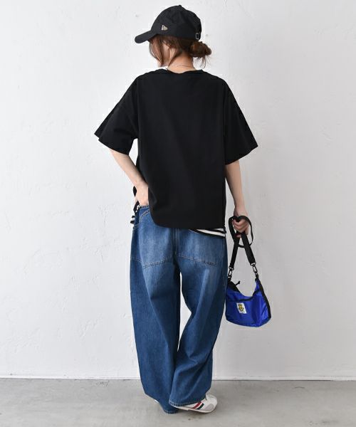 Gives a sense of fullment｜F-OJ ボーリングプリント Tee [[852328]][C]