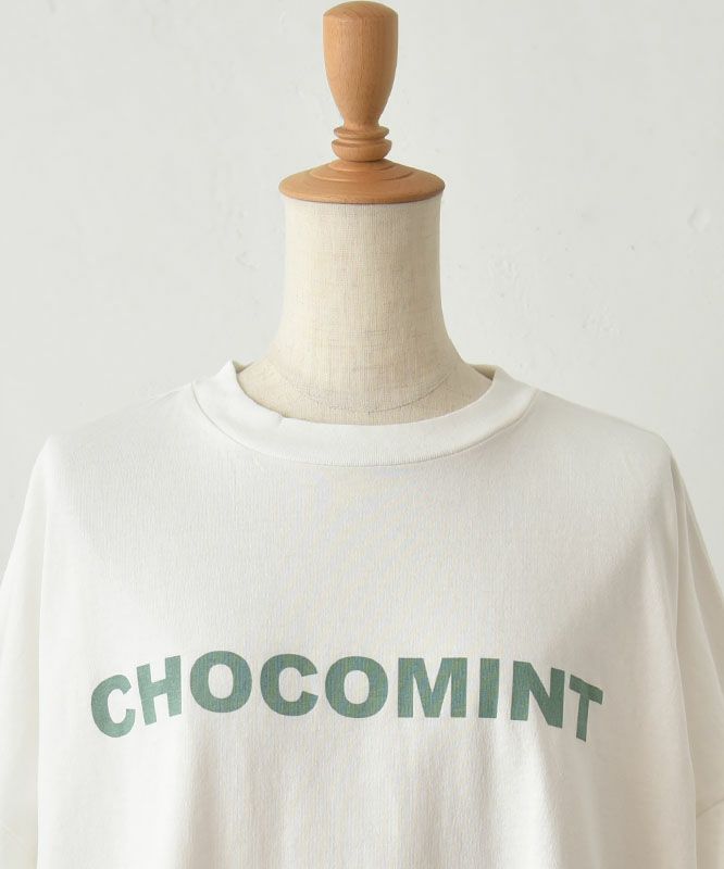 Gives a sense of fullment｜チョコミント ロゴTee [[852324]][C