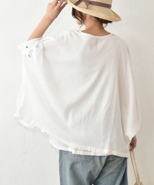 No18｜袖カフス前開きブラウス [[H25007]][C]