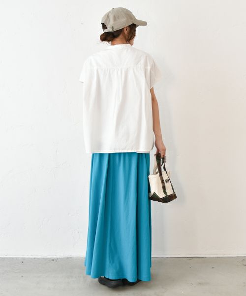 Our.｜カット素材ギャザースカート [[C-9037]][C]