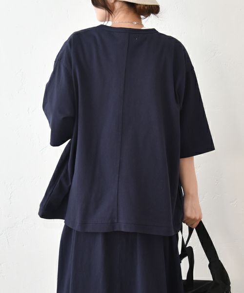 Our.｜スライダー配色 6分袖ジップカーデ [[C-9041]][C]