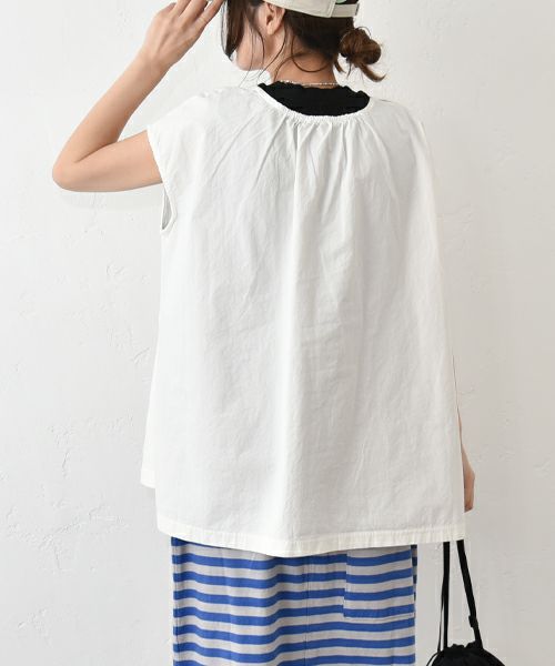 Our.｜異素材ノースリーブプルオーバー [[C-9039]][C]