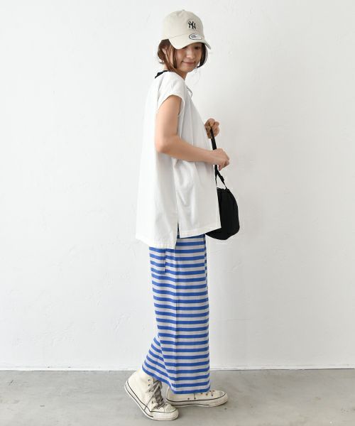 Our.｜異素材ノースリーブプルオーバー [[C-9039]][C]