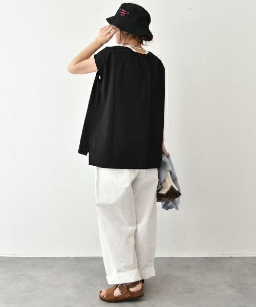 Our.｜異素材ノースリーブプルオーバー [[C-9039]][C]