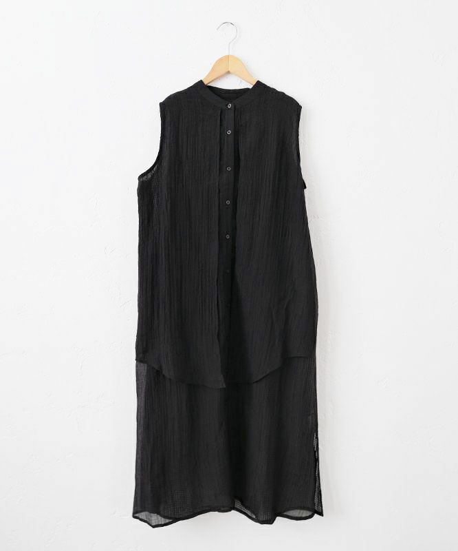 REEED｜異素材切替ロングベスト [[BL000515]][C]