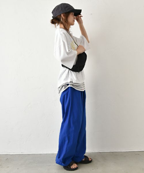 IN THE MARKET｜5分袖ロゴプリントTシャツ [[C-2404]][C]