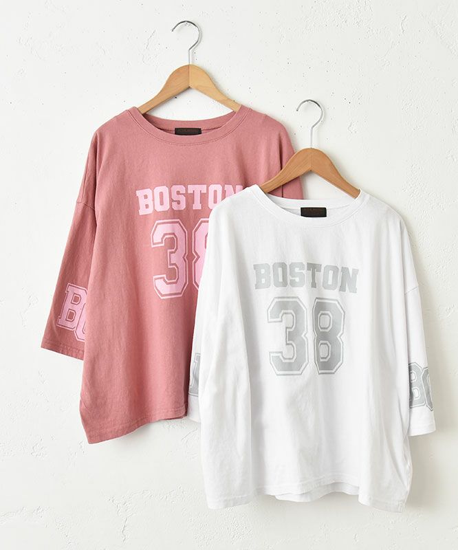  IN THE MARKET｜5分袖ロゴプリントTシャツ [[C-2403]][C]