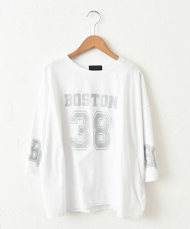  IN THE MARKET｜5分袖ロゴプリントTシャツ [[C-2403]][C]