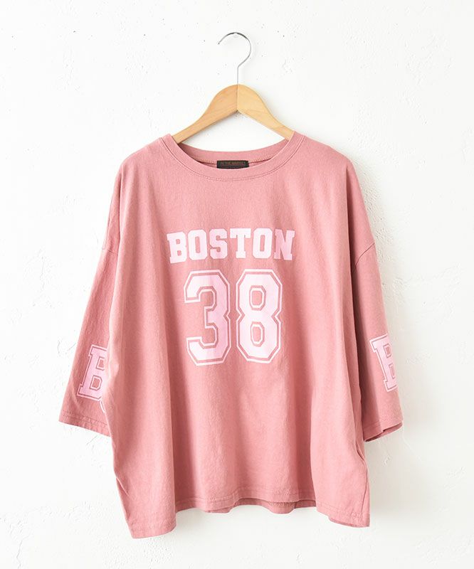  IN THE MARKET｜5分袖ロゴプリントTシャツ [[C-2403]][C]