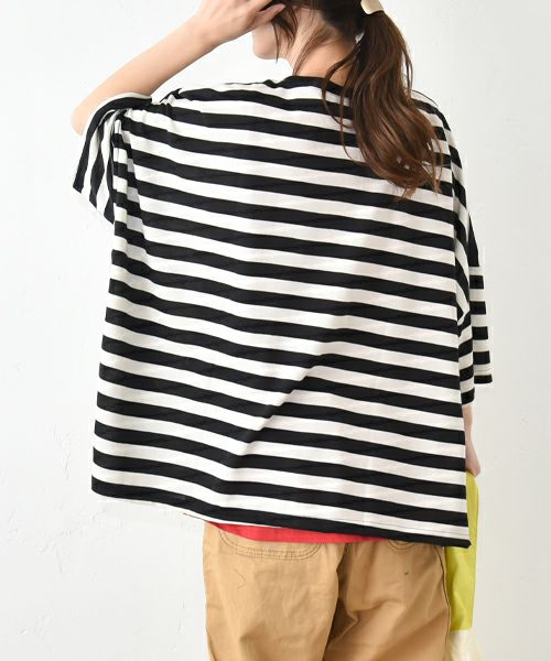 IN THE MARKET｜5分袖ボーダーカットソー [[C-2402]][C]