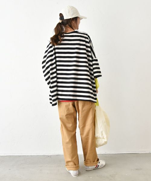 IN THE MARKET｜5分袖ボーダーカットソー [[C-2402]][C]