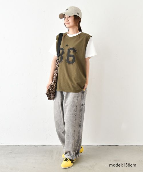 IN THE MARKET｜ノースリーブプリントカットソー [[C-2406]][C]