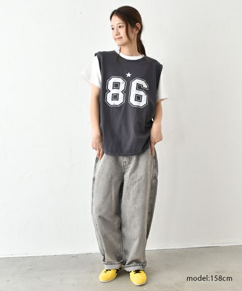 IN THE MARKET｜ノースリーブプリントカットソー [[C-2406]][C]