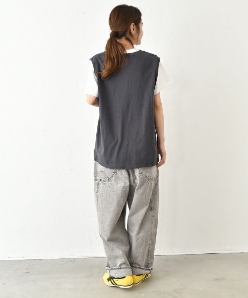 IN THE MARKET｜ノースリーブプリントカットソー [[C-2406]][C]