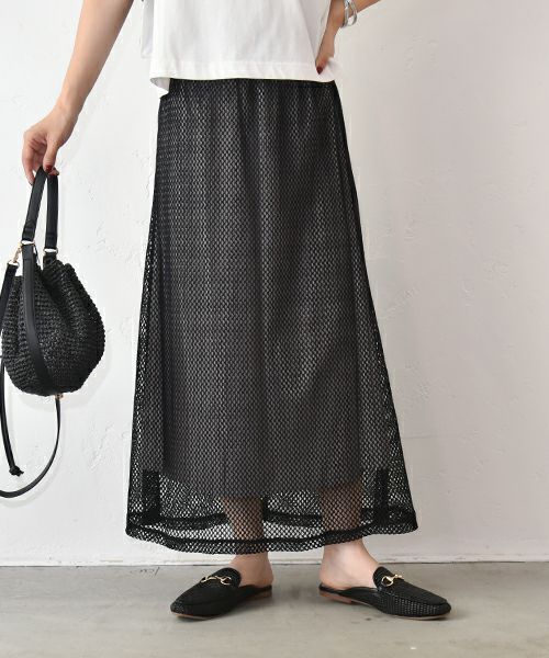 HUMS｜メッシュスカート [[500352]][C]
