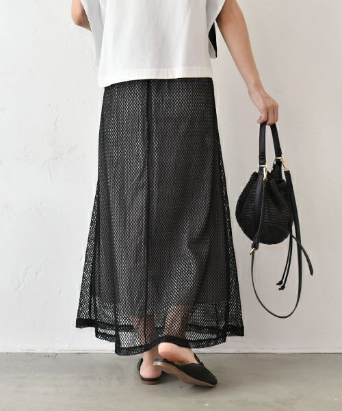 HUMS｜メッシュスカート [[500352]][C]