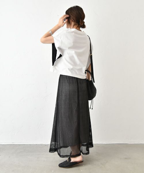HUMS｜メッシュスカート [[500352]][C]