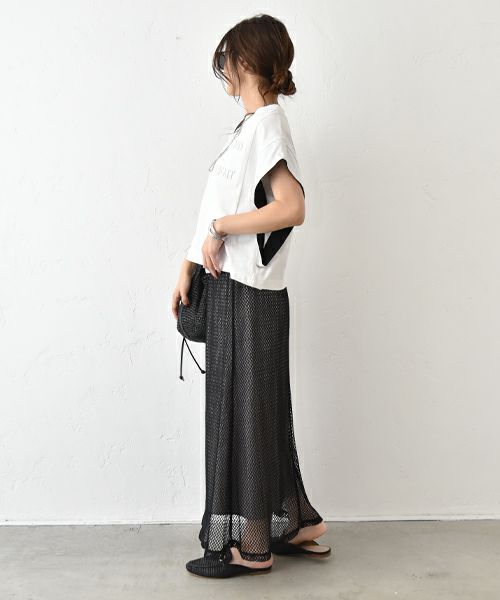HUMS｜メッシュスカート [[500352]][C]