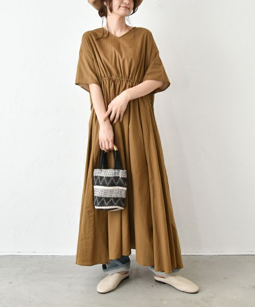 OMEKASI｜前絞りデザインワンピース [[hag-154]][C]