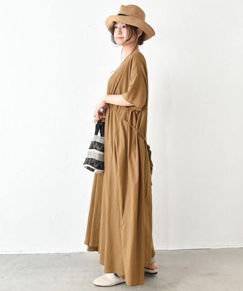 OMEKASI｜前絞りデザインワンピース [[hag-154]][C]OMEKASI｜前絞りデザインワンピース [[hag-154]][C]