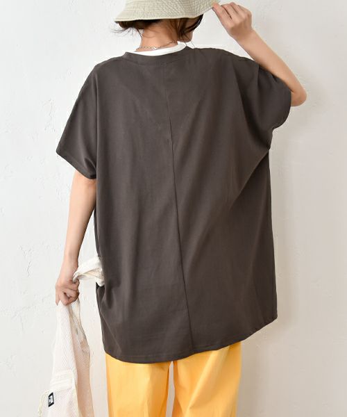 IN THE MARKET｜フレンチスリーブロゴカットソー [[C-2393]][C]