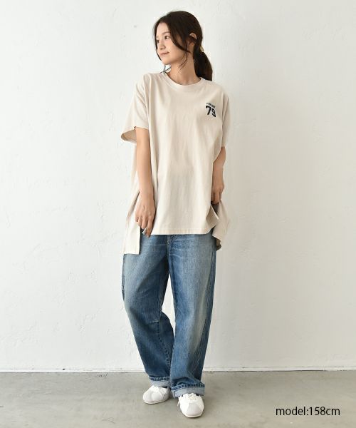 IN THE MARKET｜フレンチスリーブロゴカットソー [[C-2393]][C]