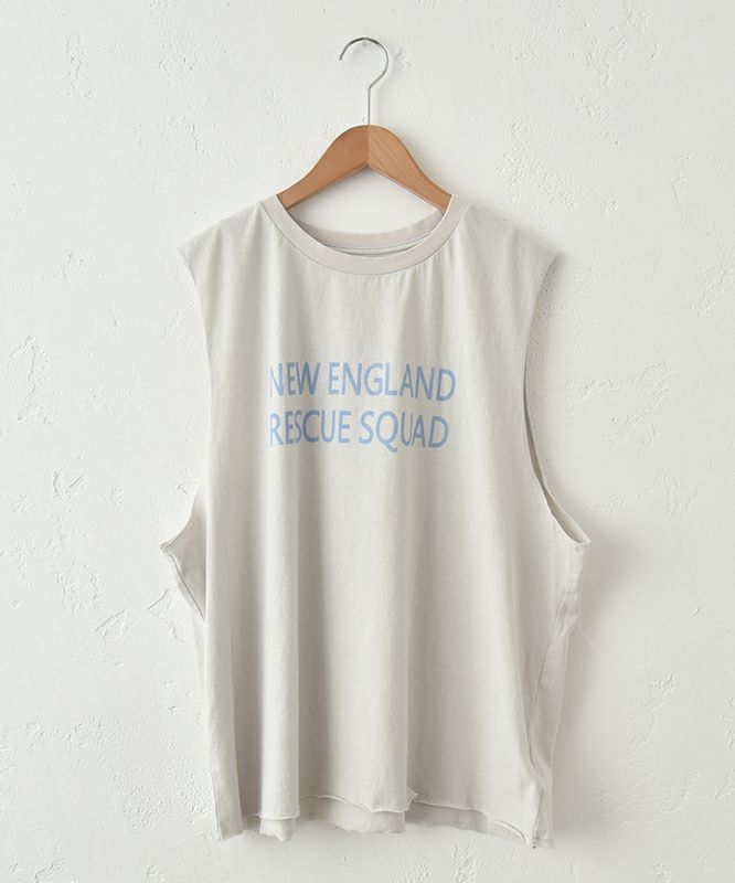 Our.｜ノースリーブロゴカットソー [[C-9043]][C]